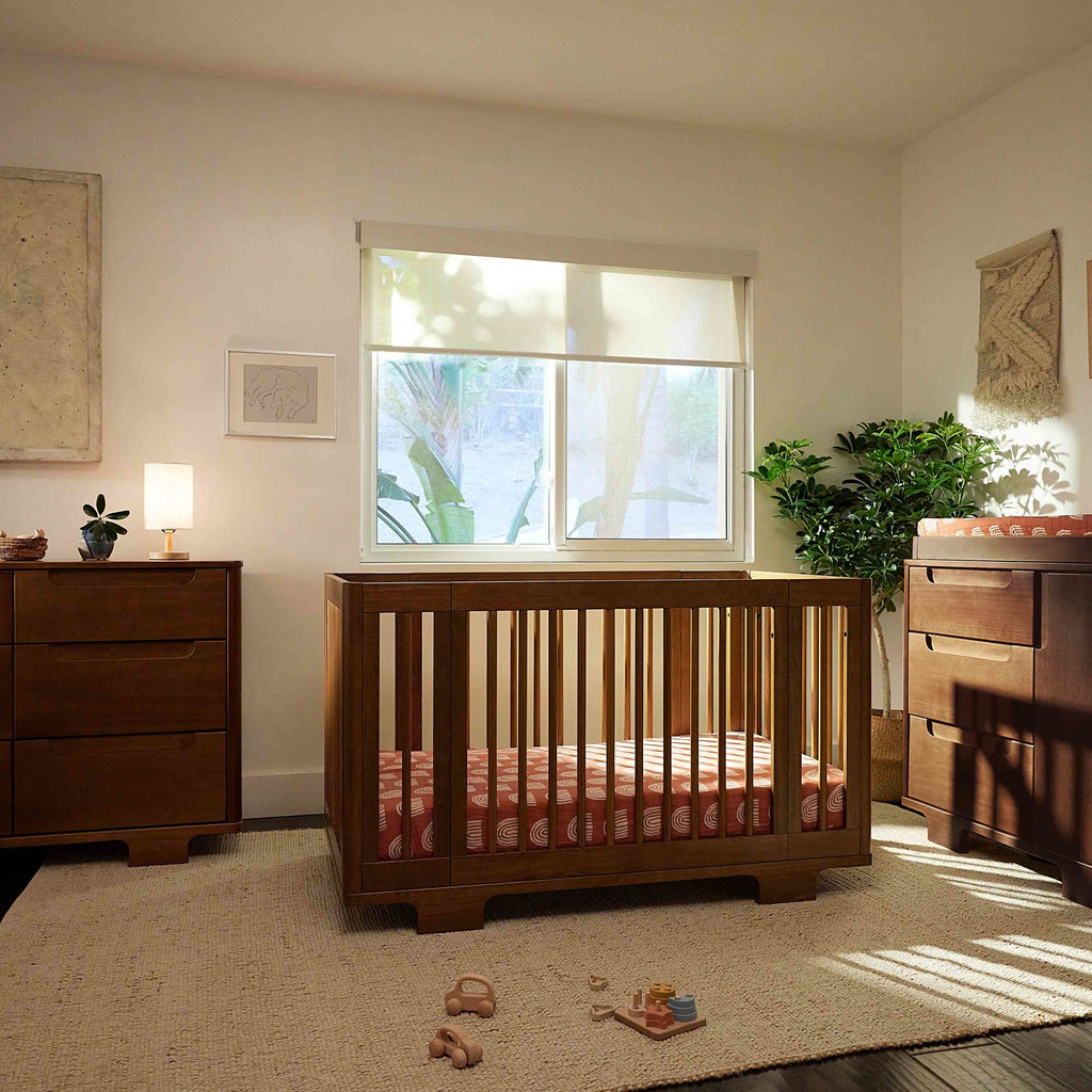 M23401NL,Babyletto,Yuzu 8-in-1 Convertible Crib w/All-Stages Conversion Kits in Natural Walnut