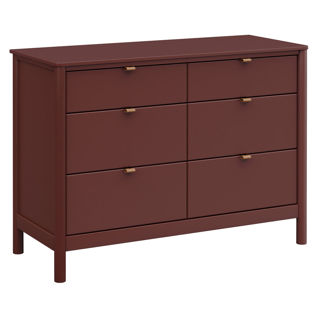 M25616CR,Babyletto,Bondi 6-Drawer Assembled Dresser in Crimson