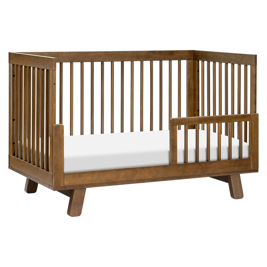 M4201NL,Babyletto,Hudson 3-in-1 Convertible Crib w/Toddler Bed Conversion Kit in Natural Walnut