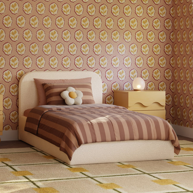 M31269PWB,Babyletto Kids,Nara Twin Bed in Performance Ivory Boucle