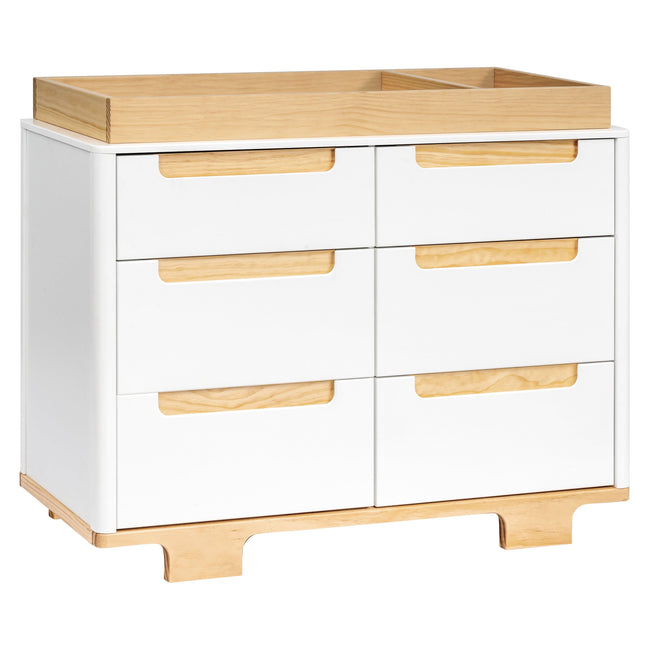 M23426WN,Babyletto,Yuzu 6-Drawer Dresser in White/Natural