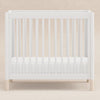 M12998WNX,Babyletto,Gelato 4-in-1 Convertible Mini Crib and Twin bed in White Finish w/Washed Natural Feet