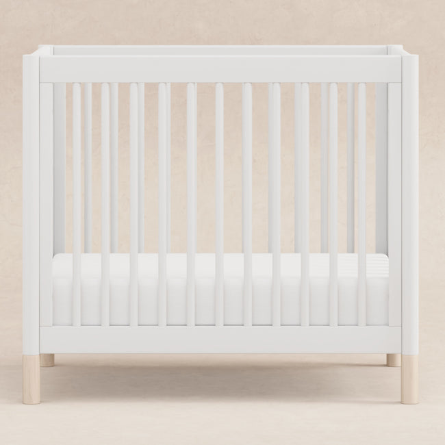 M12998WNX,Babyletto,Gelato 4-in-1 Convertible Mini Crib and Twin bed in White Finish w/Washed Natural Feet