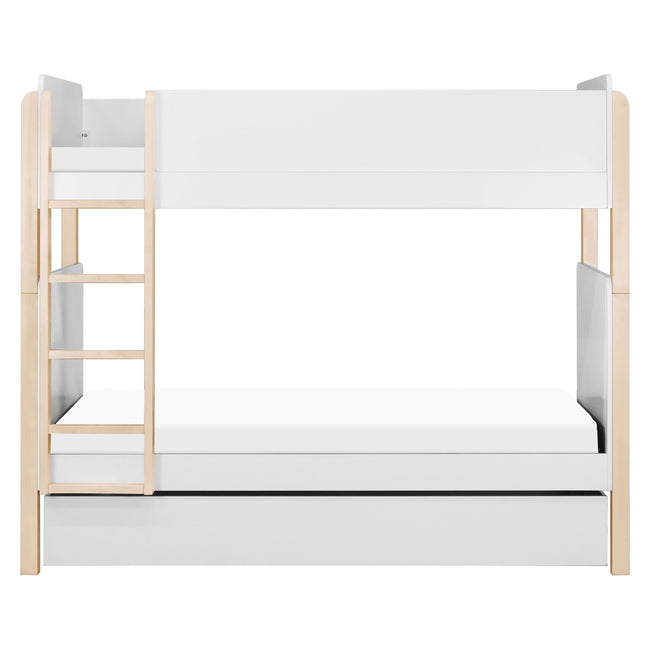 M19173W,The MDB Family,TipToe Twin Storage Trundle Bed in White