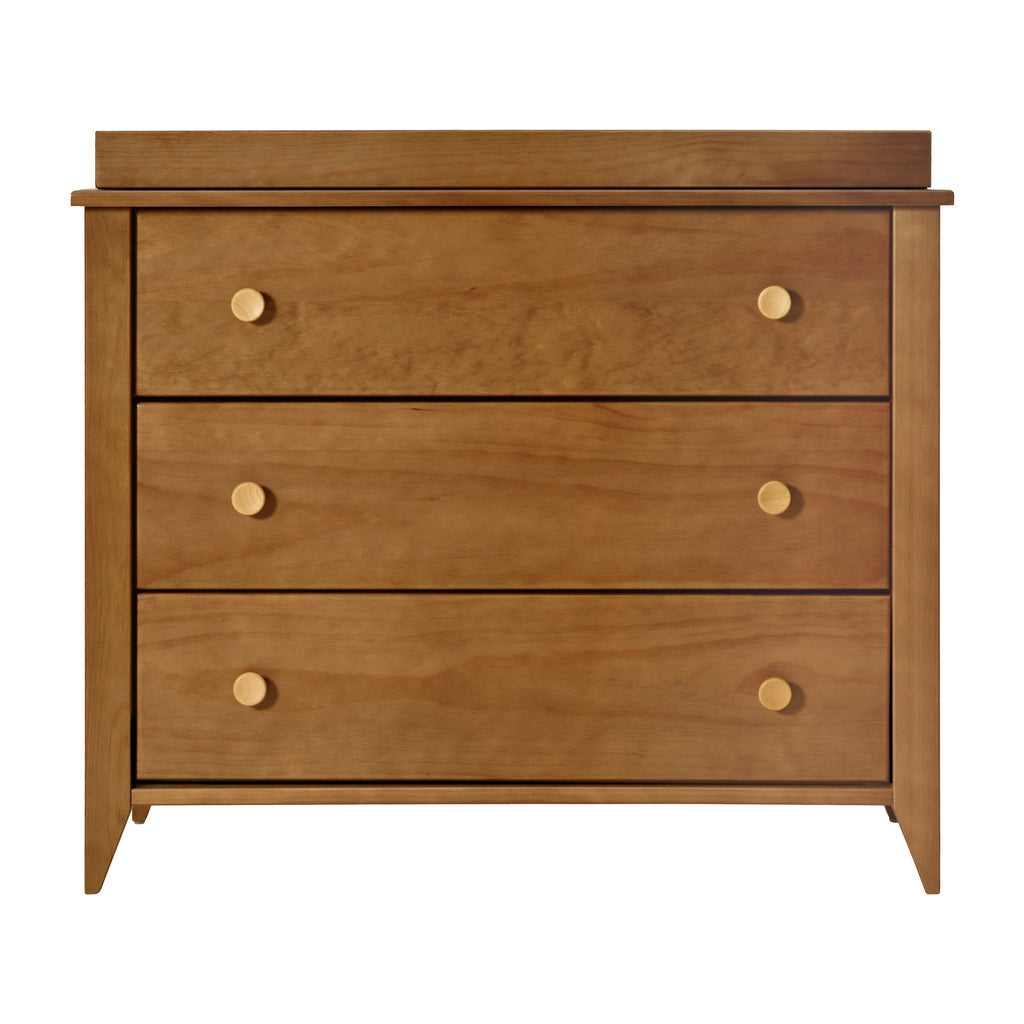 M10323CTN,Sprout 3-Drawer Changer Dresser in Chestnut and Natural Finish