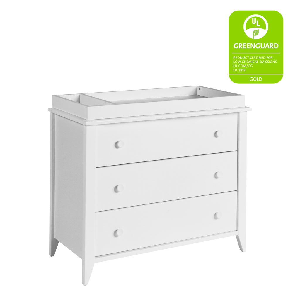 M10323W,Sprout 3-Drawer Changer Dresser in White Finish