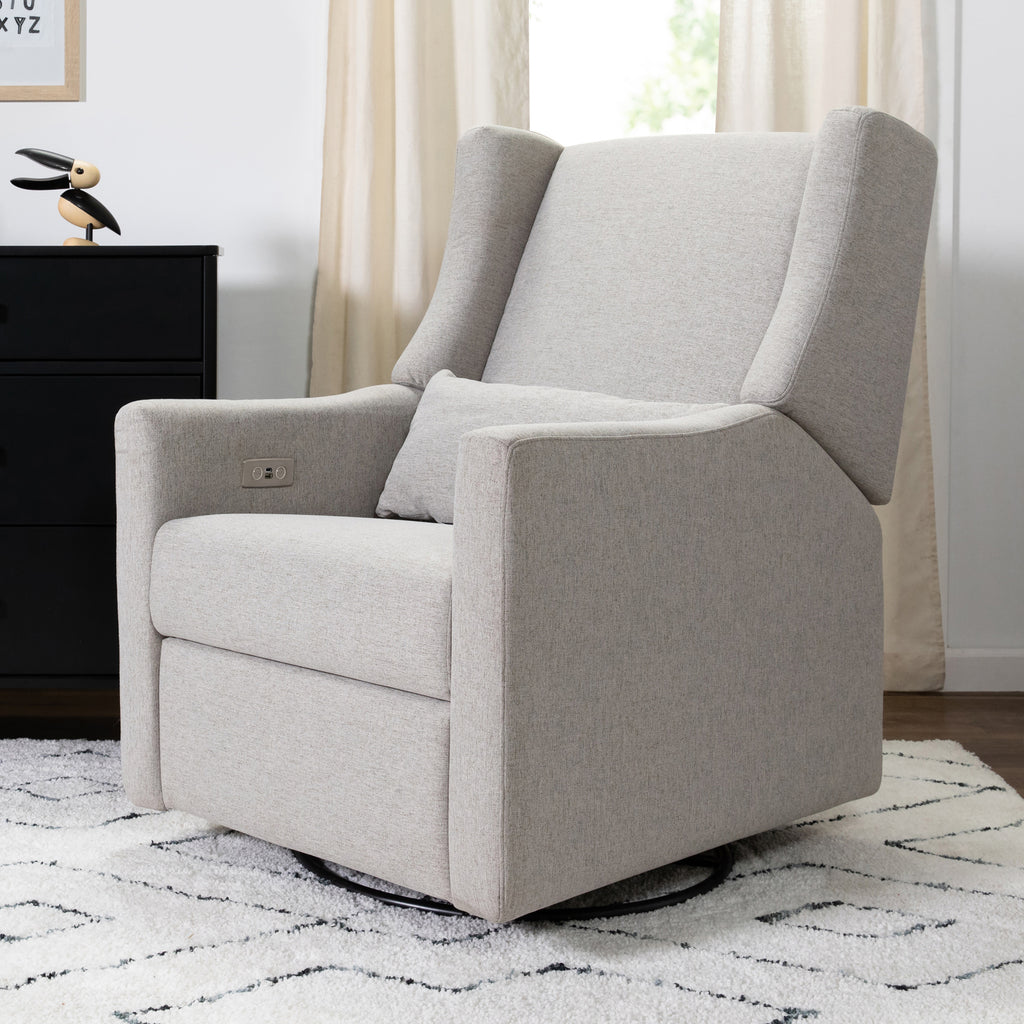 M11288PGEW,Kiwi Glider Recliner w/ Electronic Control and USB in Performance Grey Eco-Weave