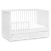 M21601W,Babyletto,Bento 3-in-1 Convertible Storage Crib w/Toddler Bed Conversion Kit in White