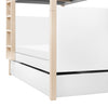 M19173W,The MDB Family,TipToe Twin Storage Trundle Bed in White