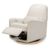 M23688WB,Ubabub,Arc Glider Recliner w/ Electronic Control and USB in Ivory Boucle w/ Light Wood Base
