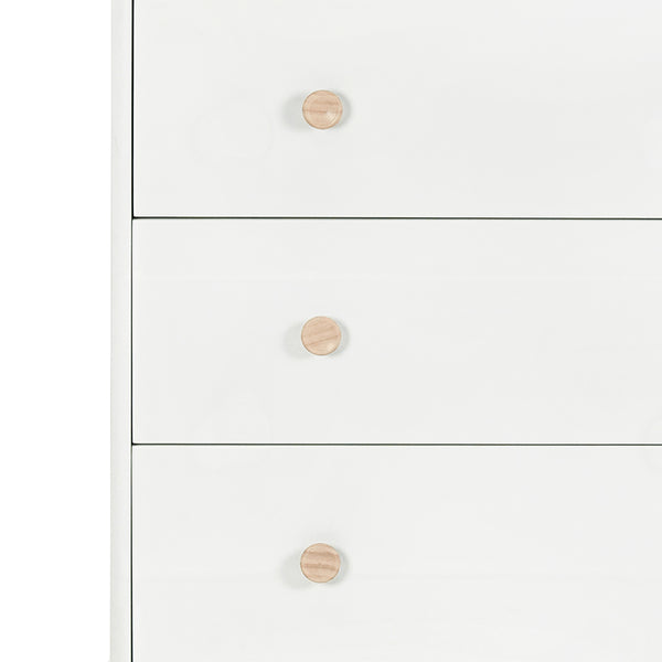 M902372NX,Babyletto,Lolly 3-Drawer Dresser Feet and Knob Set in Washed Natural