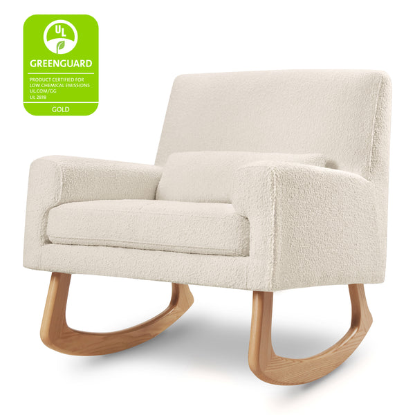 1085WBL,Nursery Works,Sleepytime Rocker in Ivory Boucle w/Light Legs