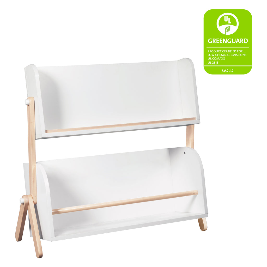 M10611WNX,Tally Storage and Bookshelf in White and Washed Natural Finish