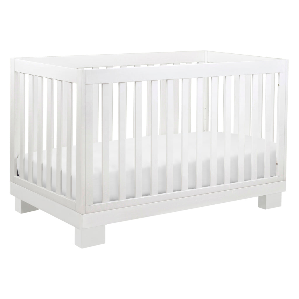 M6701W,Modo 3-in-1 Convertible Crib w/Toddler Bed Conversion Kit in White Finish