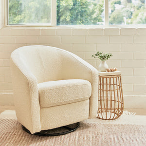 Madison Swivel Glider in Boucle