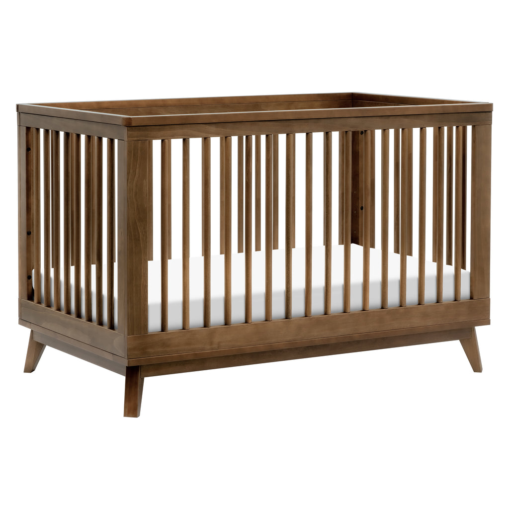 M5801NL,Scoot 3-in-1 Convertible Crib w/Toddler Bed Conversion Kit in Natural Walnut