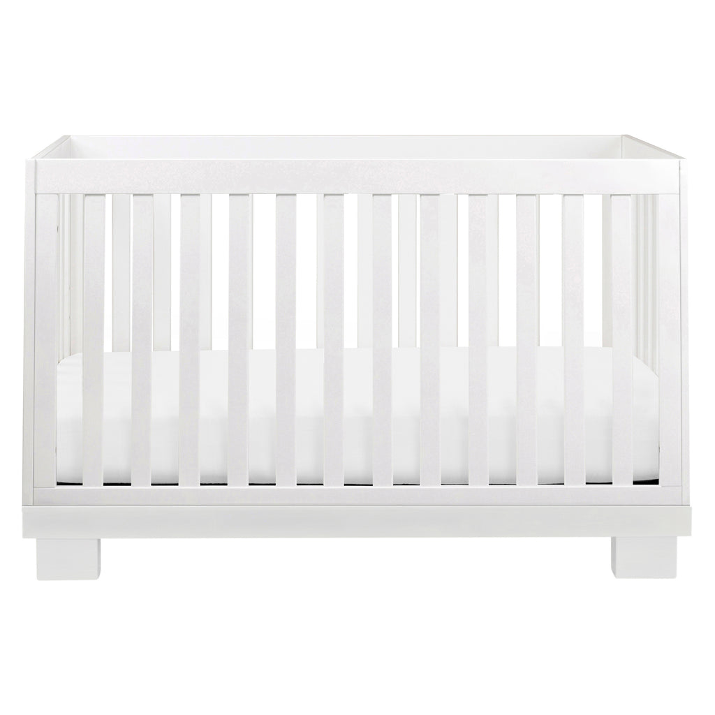 M6701W,Modo 3-in-1 Convertible Crib w/Toddler Bed Conversion Kit in White Finish