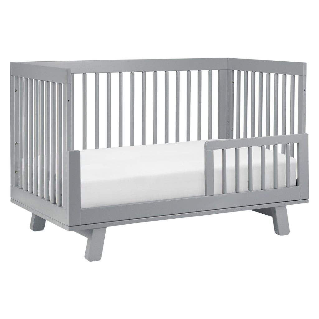 M4201G,Hudson 3-in-1 Convertible Crib w/Toddler Bed Conversion Kit in Grey Finish