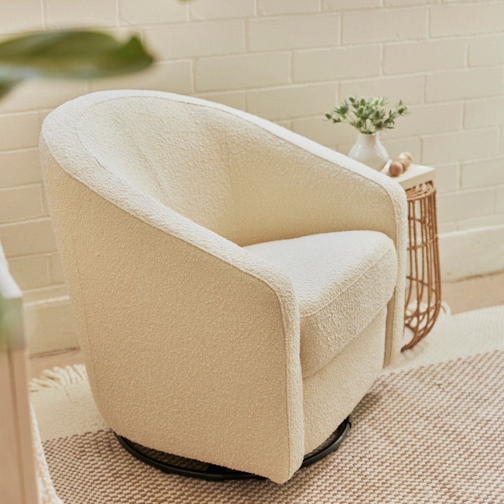 M5887WB,Madison Swivel Glider in Ivory Boucle