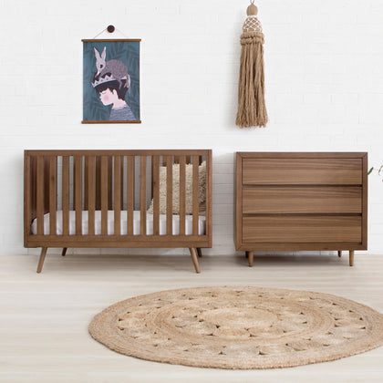 Image of Peggy 3-in-1 Convertible Crib with Toddler Bed Conversion Kit