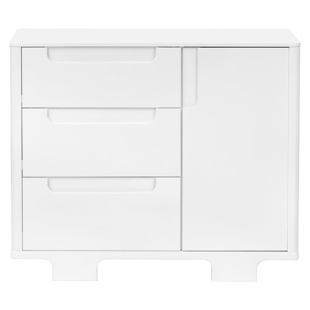 M23423W,Yuzu 3-Drawer Changer Dresser in White