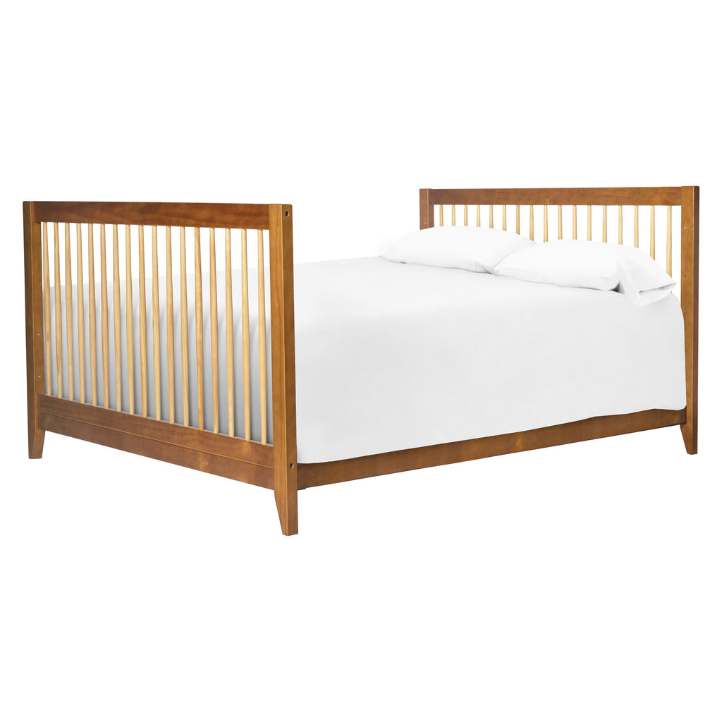 M5789CT,Hidden Hardware Twin/Full Size Bed Conversion Kit in Chestnut Finish