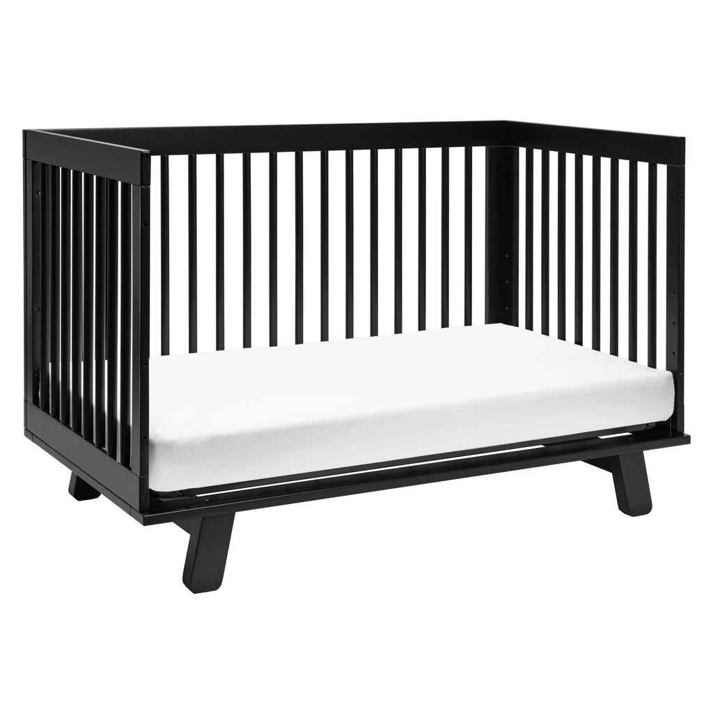 M4201B,Hudson 3-in-1 Convertible Crib w/Toddler Bed Conversion Kit in Black