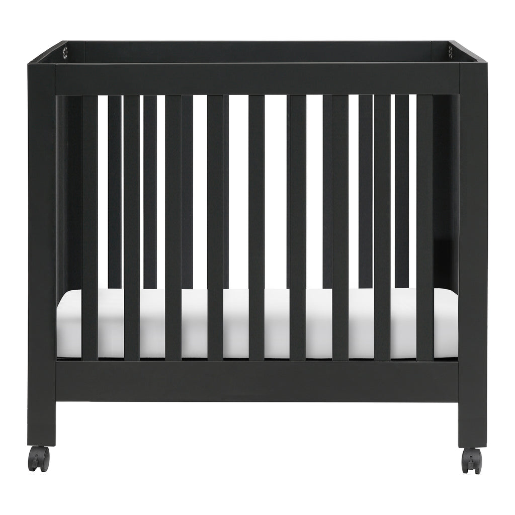 M6698B,Origami Mini Crib in Black Finish