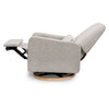 M23688BWB,Ubabub,Arc Glider Recliner w/ Electronic Control and USB in Black White Boucle w/ Light Wood Base