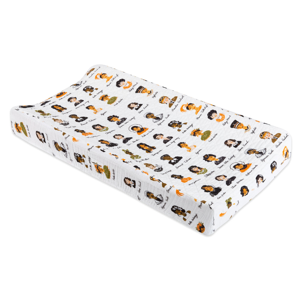 Sheep Gauze Organic Cotton Changing Pad Cover | Crate & Kids