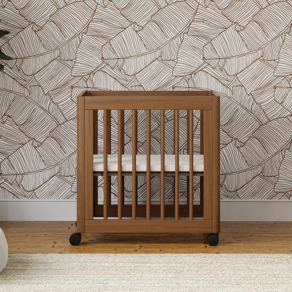 M23401NL,Yuzu 8-in-1 Convertible Crib w/All-Stages Conversion Kits in Natural Walnut