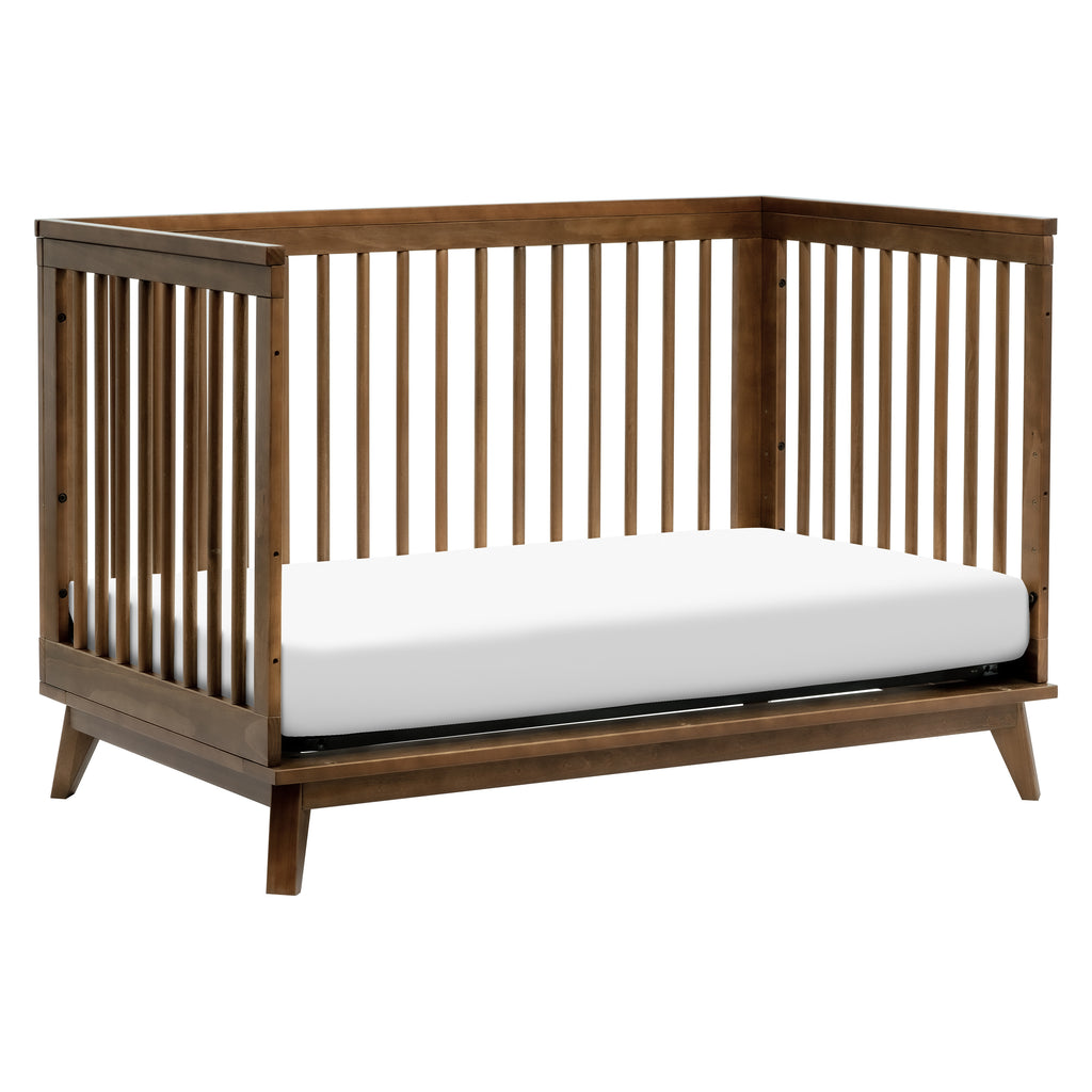 M5801NL,Scoot 3-in-1 Convertible Crib w/Toddler Bed Conversion Kit in Natural Walnut