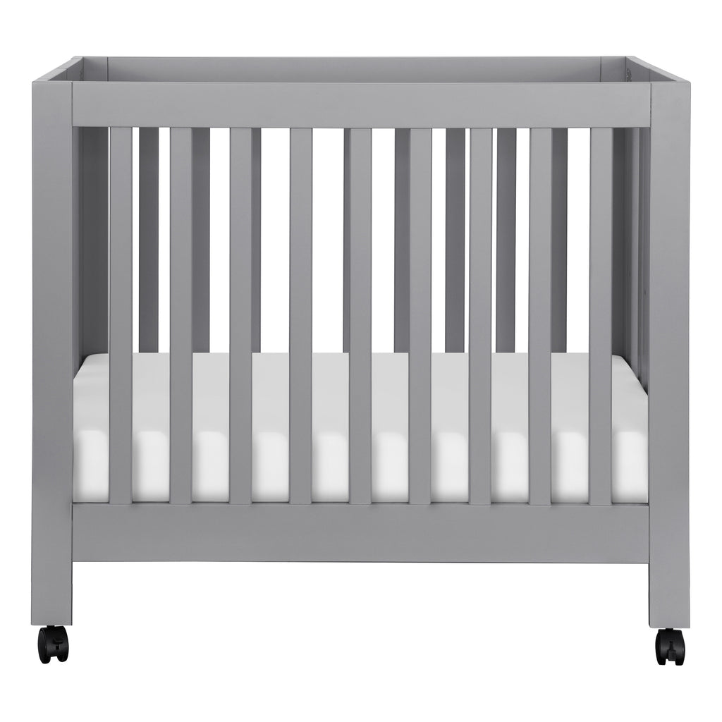 M6698G,Origami Mini Crib in Grey Finish