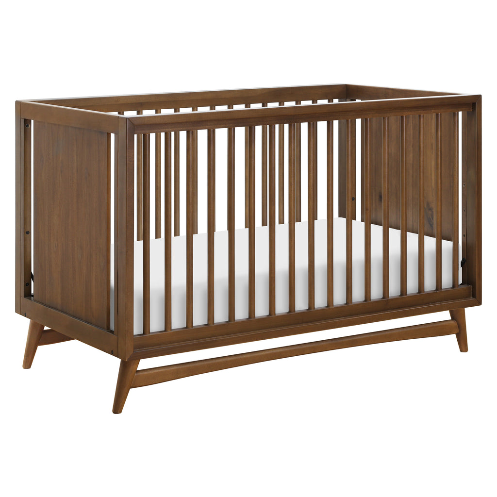 M15401NL,Peggy Mid-Century 3-in-1 Convertible Crib w/Toddler Bed Conversion Kit in Natural Walnut