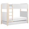 M19173W,The MDB Family,TipToe Twin Storage Trundle Bed in White