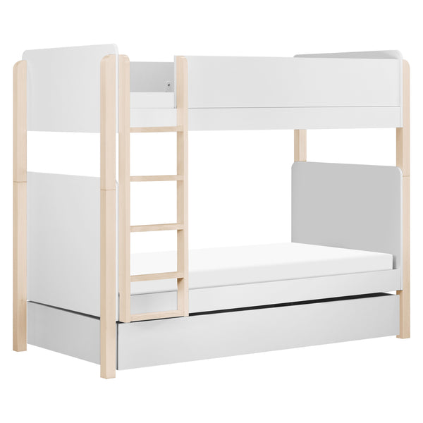 M19173W,The MDB Family,Universal Twin Storage Trundle Bed in White