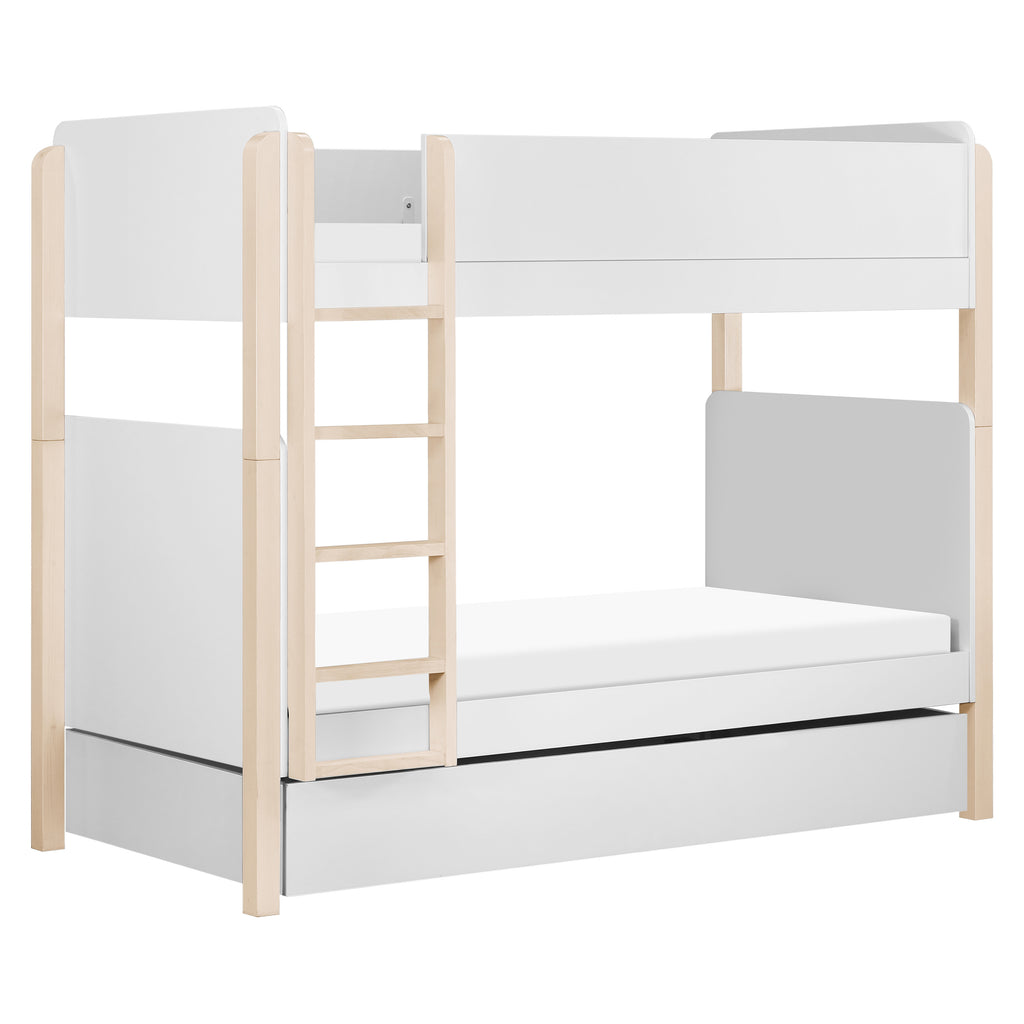 M19173W,Universal Twin Storage Trundle Bed in White