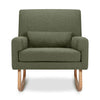 1085OBL,Nursery Works,Sleepytime Rocker in Olive Boucle w/Light Legs