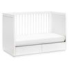M21601W,Babyletto,Bento 3-in-1 Convertible Storage Crib w/Toddler Bed Conversion Kit in White