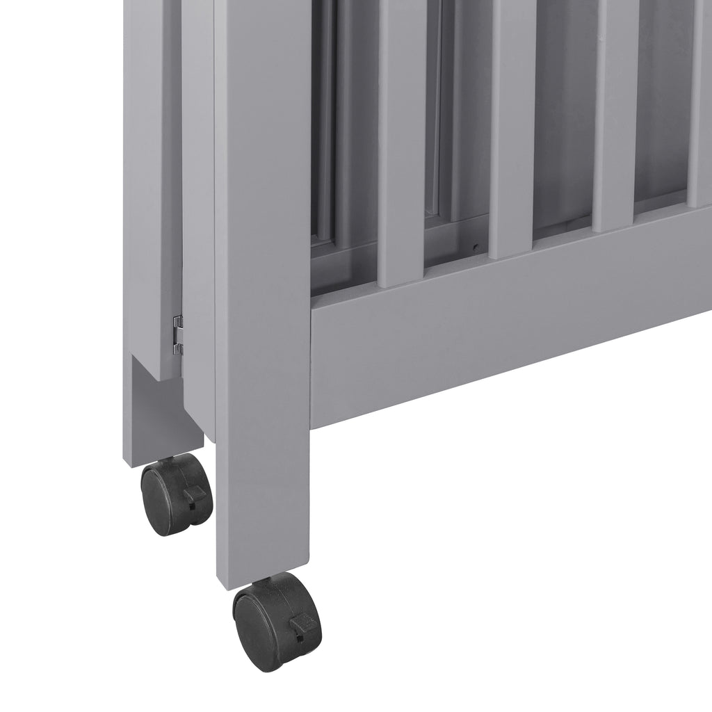M6698G,Origami Mini Crib in Grey Finish