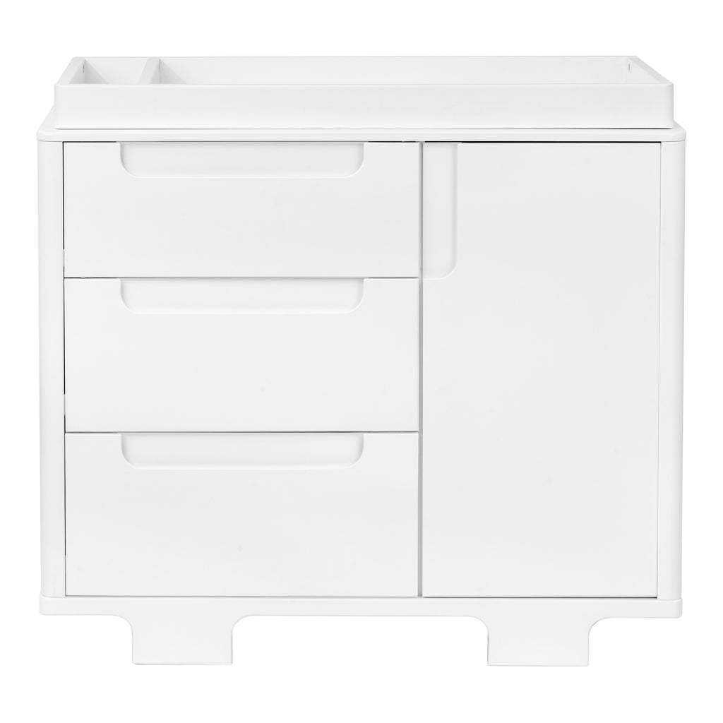 M23423W,Yuzu 3-Drawer Changer Dresser in White